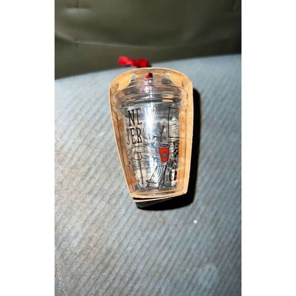 STARBUCKS BEEN THERE SERIES - NEW JERSEY - 2021 GLASS ORNAMENT - HTF! RARE - Picture 5 of 8